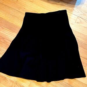 NEW Philosophy black flare ribbed skirt size M- NWT